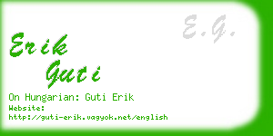 erik guti business card